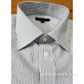 White Long Sleeved Shirt 55%Polyester 45%Cotton Yarn-dyed Long-sleeved Shirt for Men Supplier